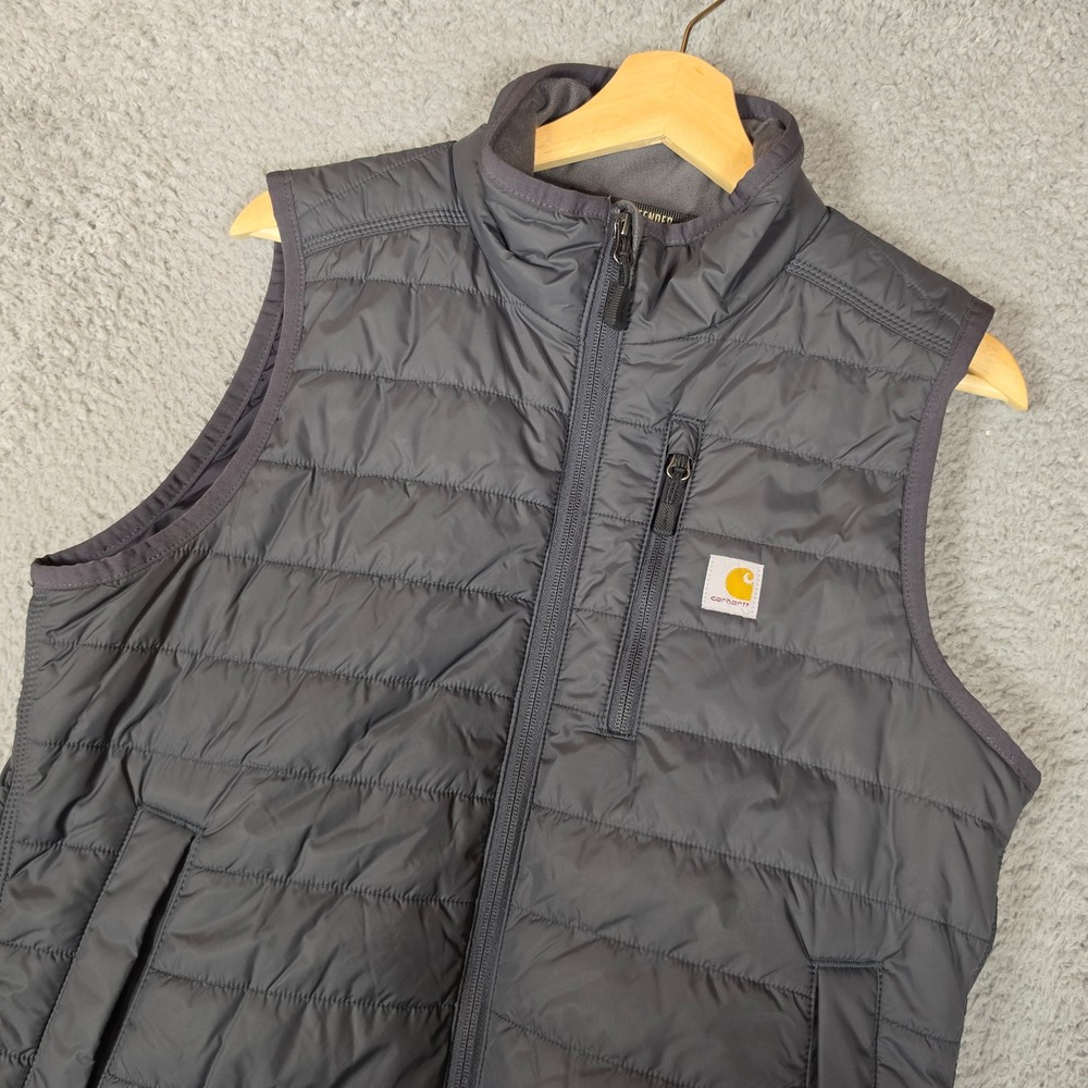 Carhartt Rain Defender Vest Men M Black Casual Puffer Relaxed Fit Outdoor
